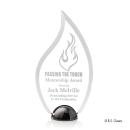 Vulcan Hemisphere Laser Engraved Flame Acrylic Award