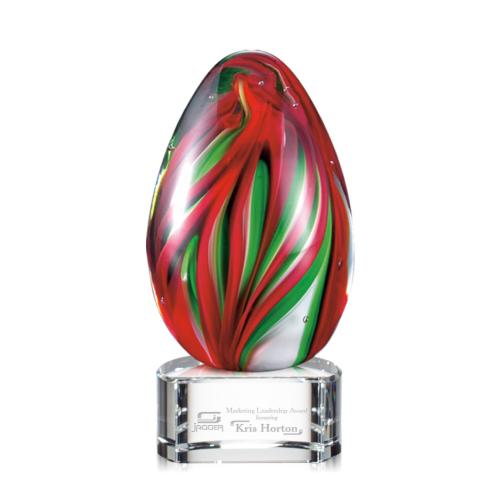 Corporate Awards - Glass Awards - Art Glass Awards - Bermuda Glass on Paragon Base Award
