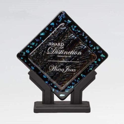 Corporate Awards - Glass Awards - Art Glass Awards - Galaxy Diamond Glass Award