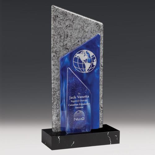 Corporate Awards - Glass Awards - Art Glass Awards - Sail Sail Glass Award