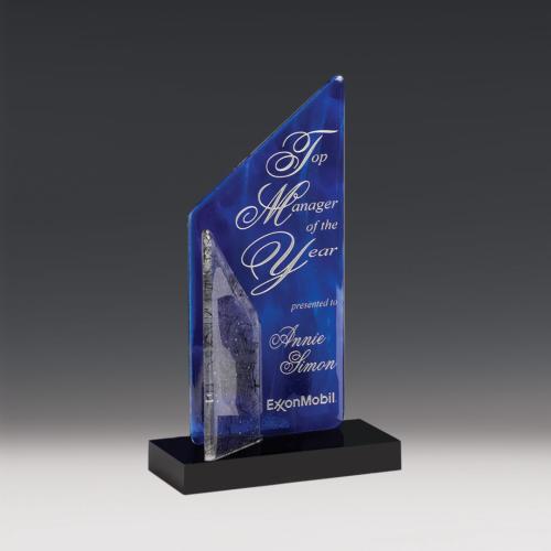 Corporate Awards - Glass Awards - Art Glass Awards - Sail Sail Glass Award