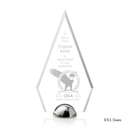 Corporate Awards - Apex Hemisphere Diamond Acrylic Award