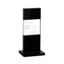 Basilia Black Obelisk Crystal Award