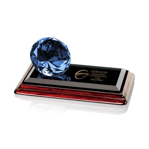 Corporate Awards - Gemstone Sapphire on Albion™ Crystal Award