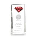 Balmoral Gemstone Ruby Obelisk Crystal Award