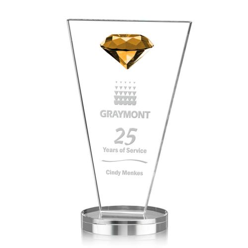 Corporate Awards - Jervis Gemstone Amber Crystal Award
