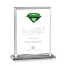 Sanford Gemstone Emerald Crystal Award