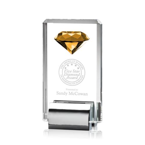 Corporate Awards - Elmira Gemstone Amber Crystal Award