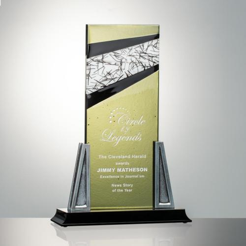 Corporate Awards - Glass Awards - Art Glass Awards - Lintel Rectangle Glass Award