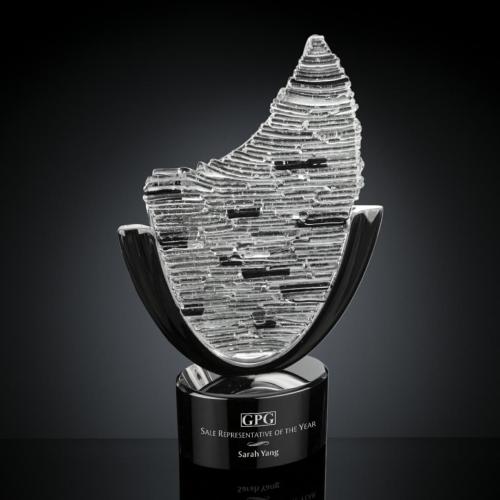 Corporate Awards - Glass Awards - Art Glass Awards - Scimitar Peak Glass Award