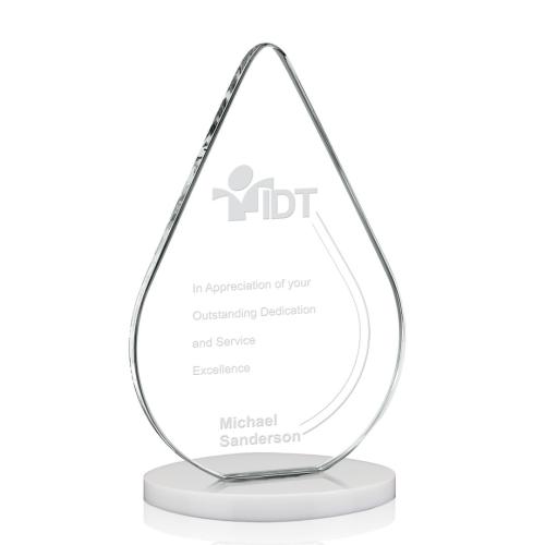 Corporate Awards - Glenhazel White Crystal Award