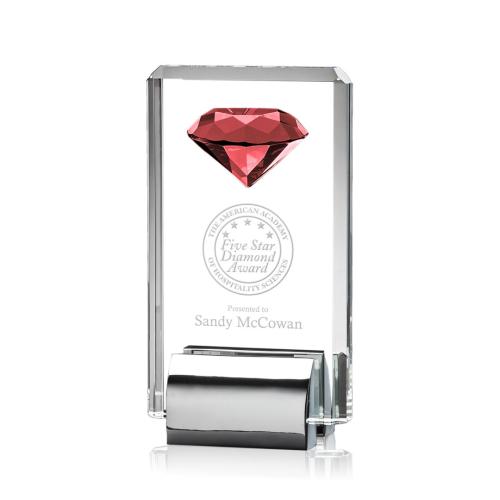 Corporate Awards - Elmira Gemstone Ruby Crystal Award