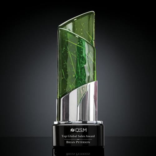 Corporate Awards - Glass Awards - Art Glass Awards - Encore Peak Glass Award