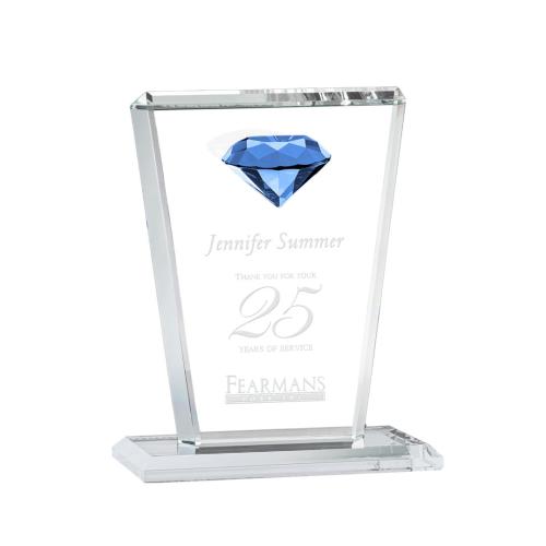 Corporate Awards - Regina Gemstone Sapphire Crystal Award