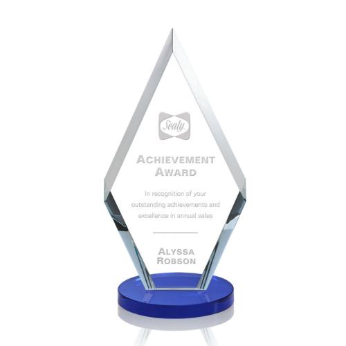 Corporate Awards - Cancun Blue Diamond Crystal Award