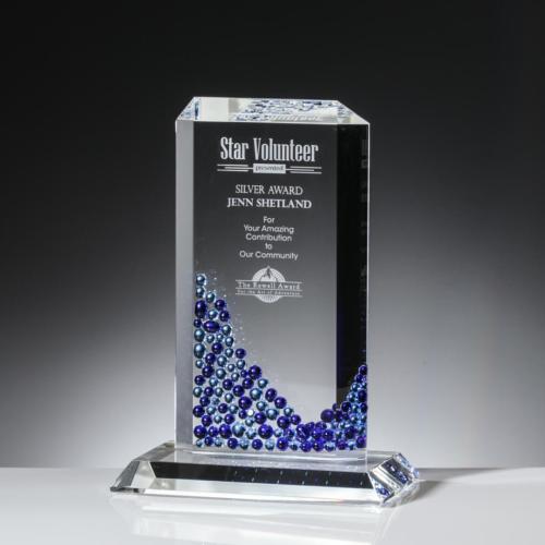 Corporate Awards - Glass Awards - Art Glass Awards - Dionysus Obelisk Glass Award