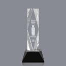 President 3D Black on Base Obelisk Crystal Award