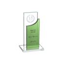 Maranella Green Obelisk Crystal Award