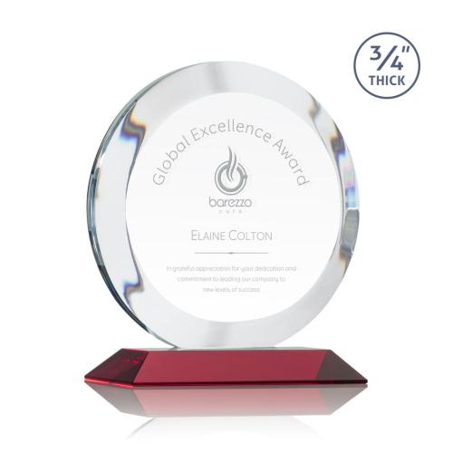 Corporate Awards - Gibralter Red Circle Crystal Award