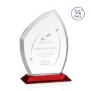 Daltry Red Abstract / Misc Crystal Award