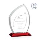 Daltry Red Abstract / Misc Crystal Award