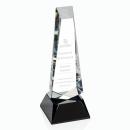 Rustern Black on Base Obelisk Crystal Award