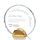 Maplin Amber Circle Crystal Award