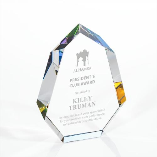 Corporate Awards - Norwood Multi-Color Crystal Award