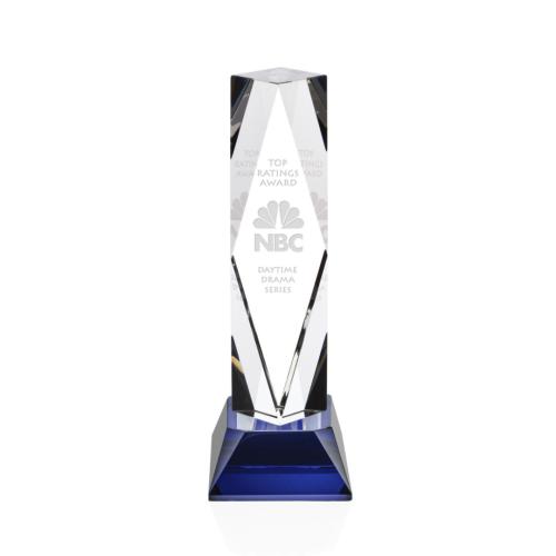 Corporate Awards - President Blue on Base Crystal Award