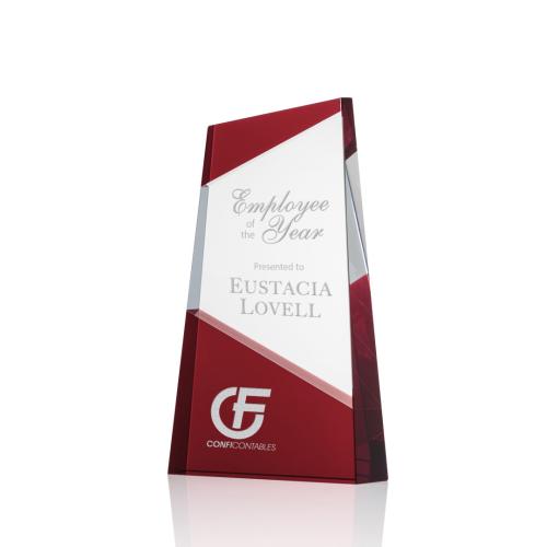 Corporate Awards - Amstel Red  Obelisk Crystal Award