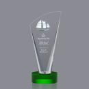 Brampton 3D Green  Peak Crystal Award
