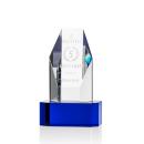 Ashford Obelisk on Blue Base Crystal Award