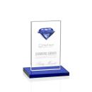 Bayview Gemstone Sapphire  Obelisk Crystal Award