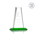 Imperial Green Obelisk Crystal Award
