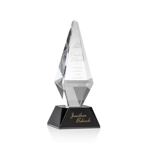 Corporate Awards - Award Shapes - Diamond Awards - Denton Black Diamond Crystal Award