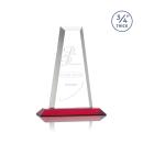 Imperial Red Obelisk Crystal Award