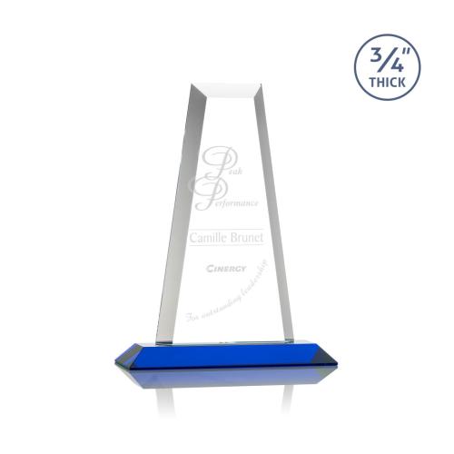 Corporate Awards - Imperial Blue Obelisk Crystal Award