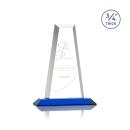 Imperial Blue Obelisk Crystal Award