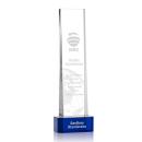 Milnerton Blue on Base Obelisk Crystal Award