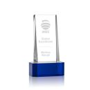 Milnerton Blue on Base Obelisk Crystal Award