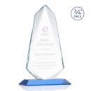 Sheridan Sky Blue  Arch & Crescent Crystal Award