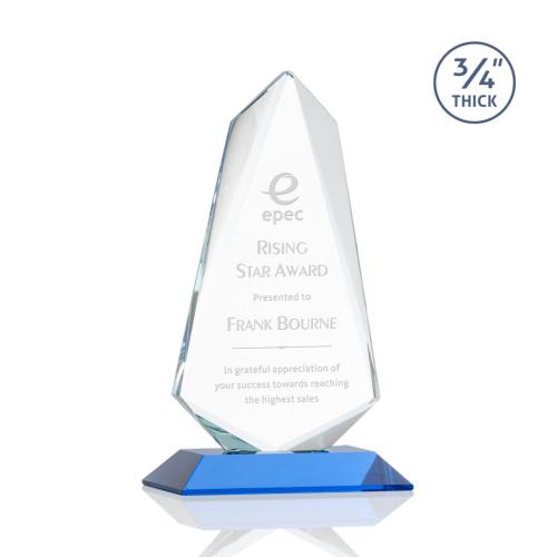 Corporate Awards - Crystal Awards - Sheridan Sky Blue  Abstract / Misc Crystal Award