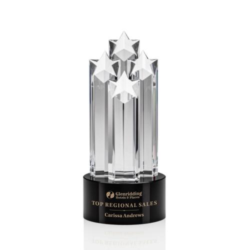 Corporate Awards - Ascot Star Black Obelisk Crystal Award