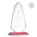 Sheridan Red Arch & Crescent Crystal Award
