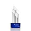Overton Blue  Obelisk Crystal Award