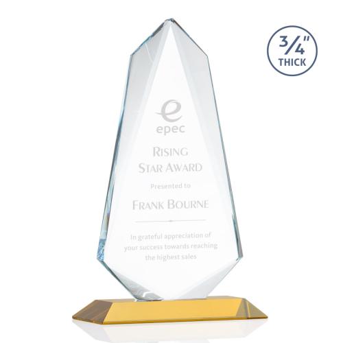 Corporate Awards - Sheridan Amber Arch & Crescent Crystal Award