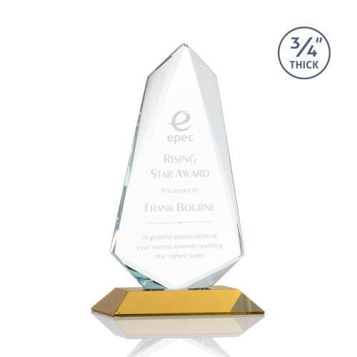 Corporate Awards - Sheridan Amber Abstract / Misc Crystal Award
