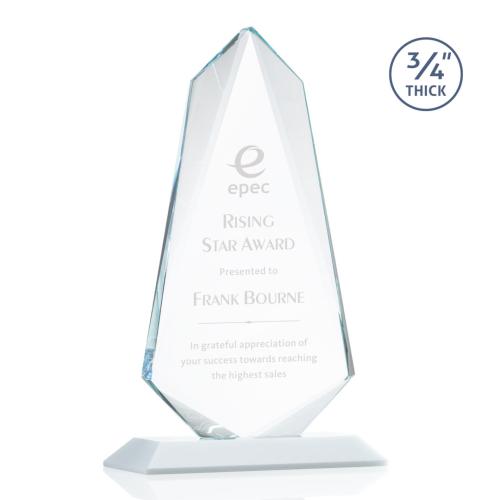 Corporate Awards - Sheridan White Arch & Crescent Crystal Award
