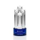 Ascot Star Blue Obelisk Crystal Award