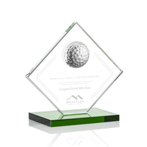 Corporate Awards - Barrick Golf Green  Spheres Crystal Award
